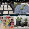 Rainforest Outdoor Decorative Stone, Natural Stone White Marble Chips, 30 lbs.