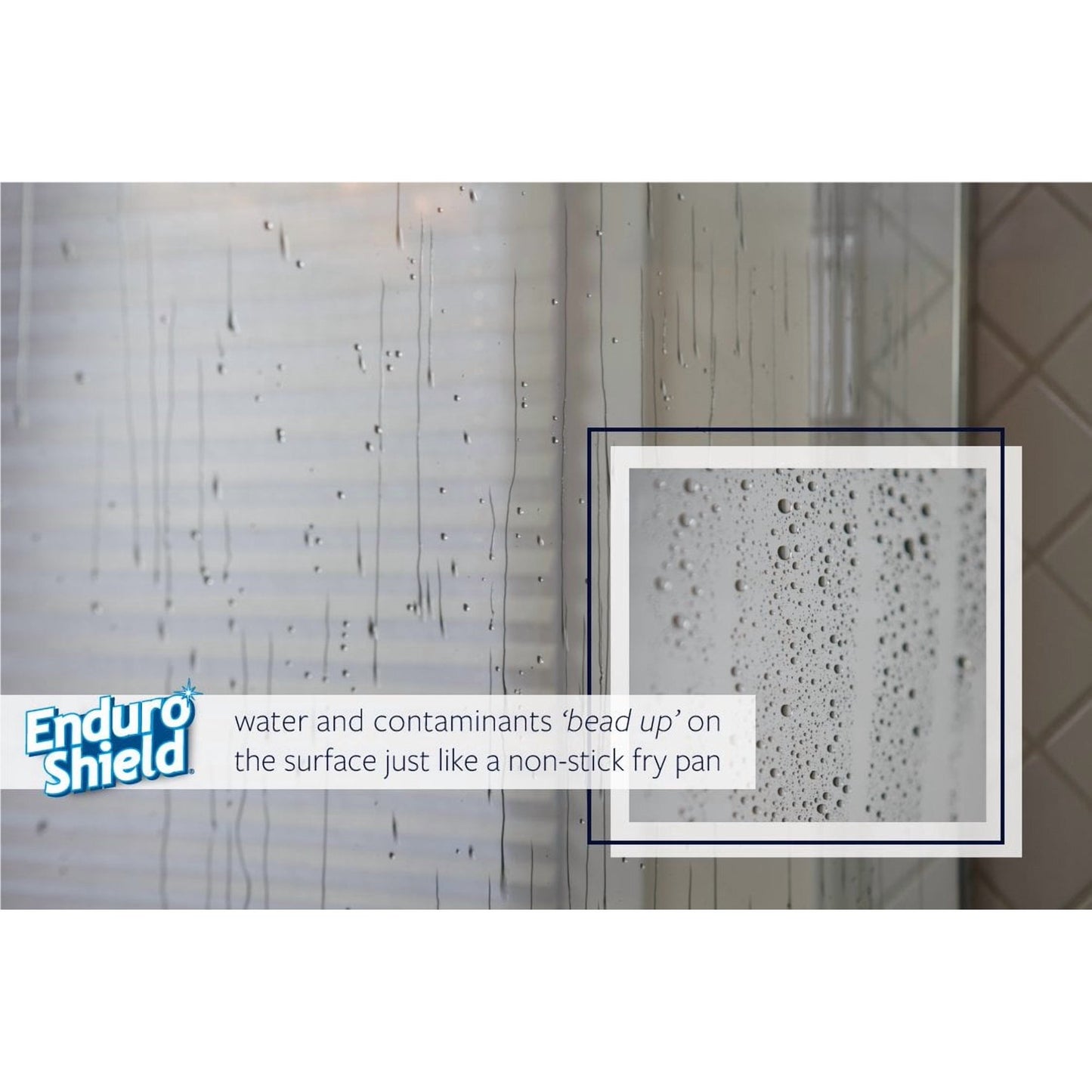 enduroshield home treatment 2 oz kit; for showers & more -one application protects, makes glass easier to clean for 3 years.