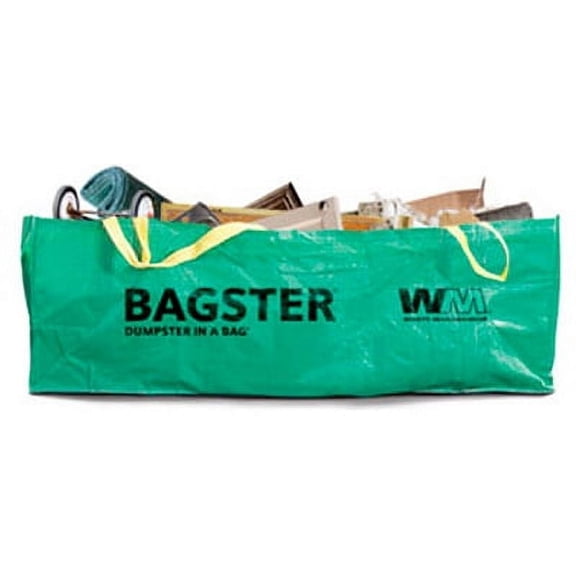 BAGSTER 3CUYD Dumpster in a Bag holds up to 3,300 lb, Green