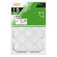 HDX MERV 8 FPR 5 Pleated Furnace Air Filter, Standard, 16"x 25" x 1", 3-Pack