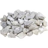 Rainforest Outdoor Decorative Stone, Natural Stone White Marble Chips, 30 lbs.